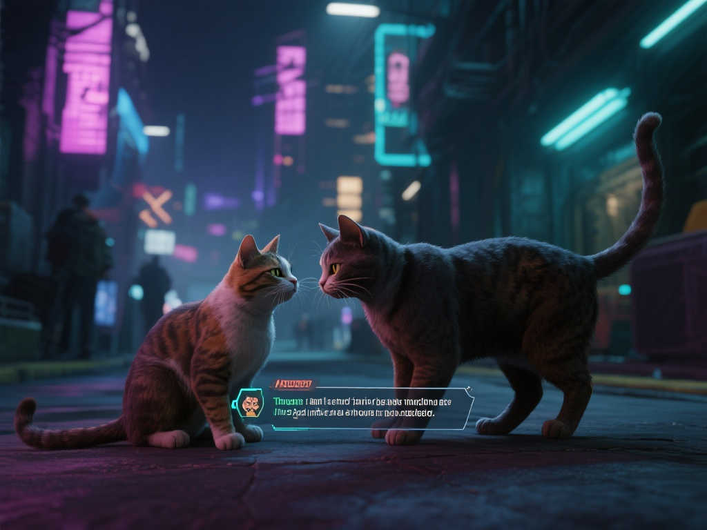 玩家创意打造《赛博朋克2077》猫咪冷知识游戏模组