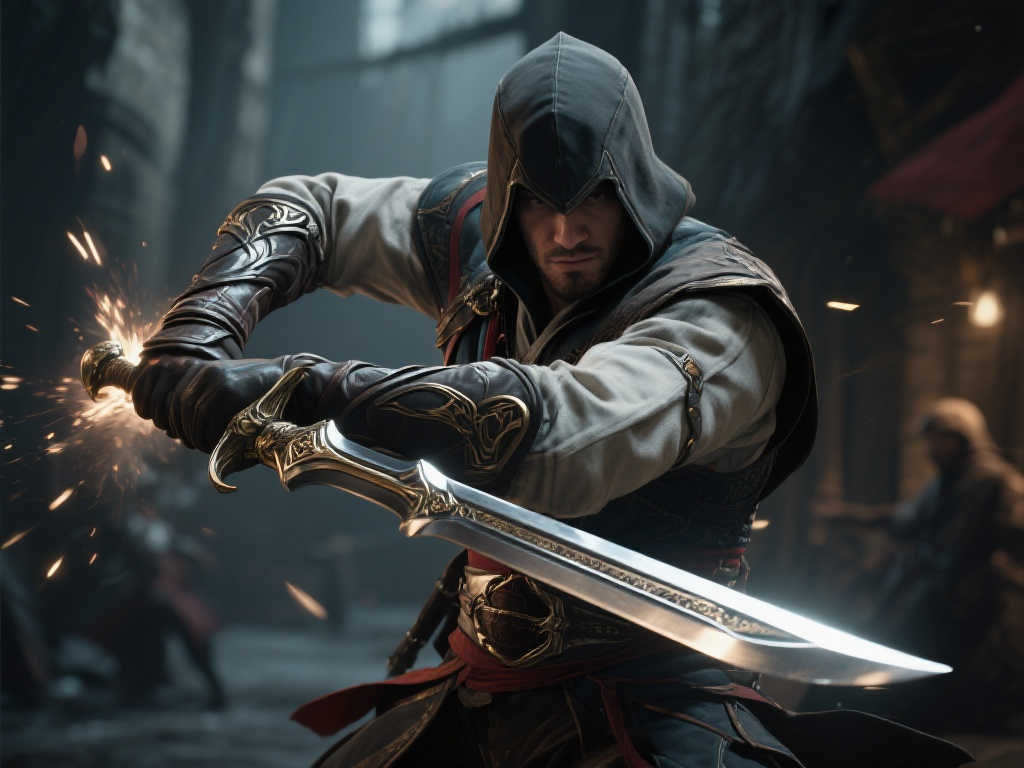 玩家揭秘《刺客信条：影》炫酷袖剑：一秒出鞘，帅气爆棚！